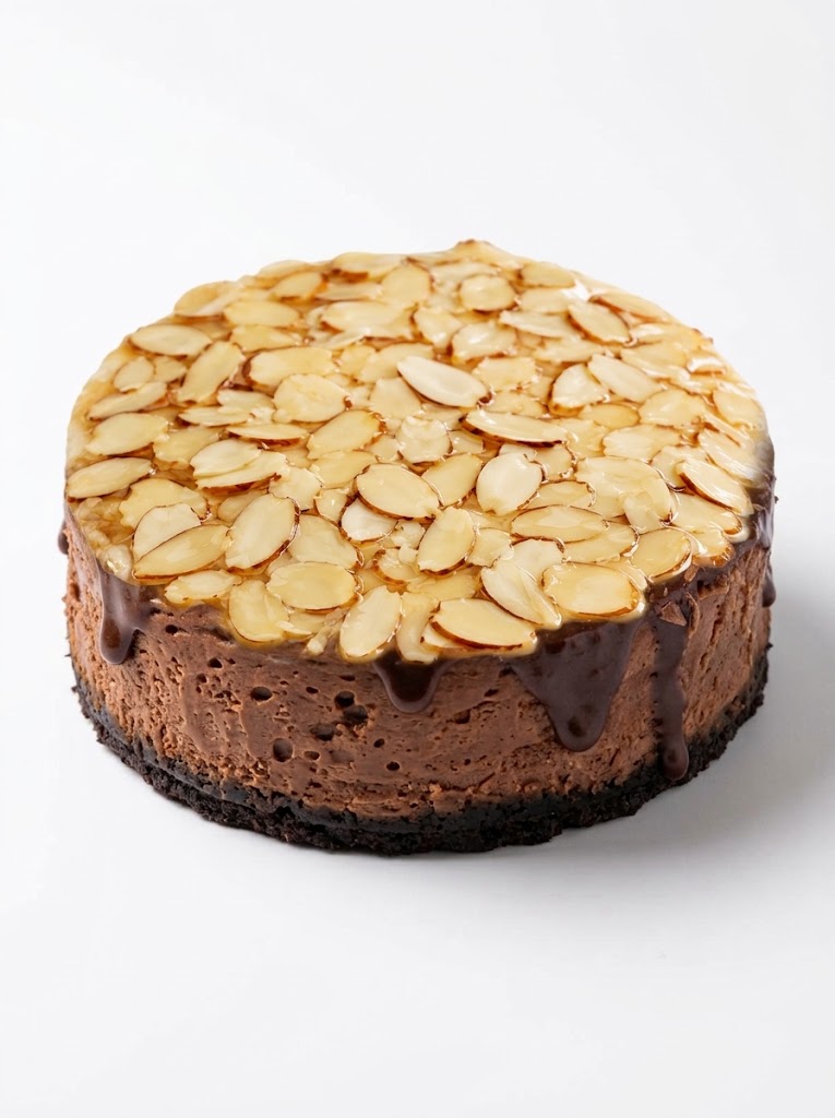 Cheesecake de chocolate con almendra