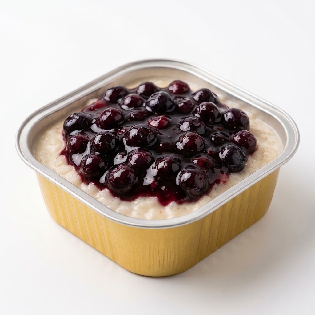 Arroz con leche con frutos rojos