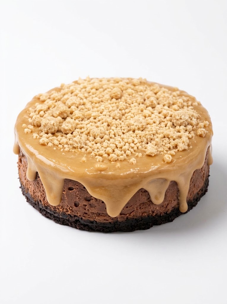 Cheesecake de chocolate con mazapán