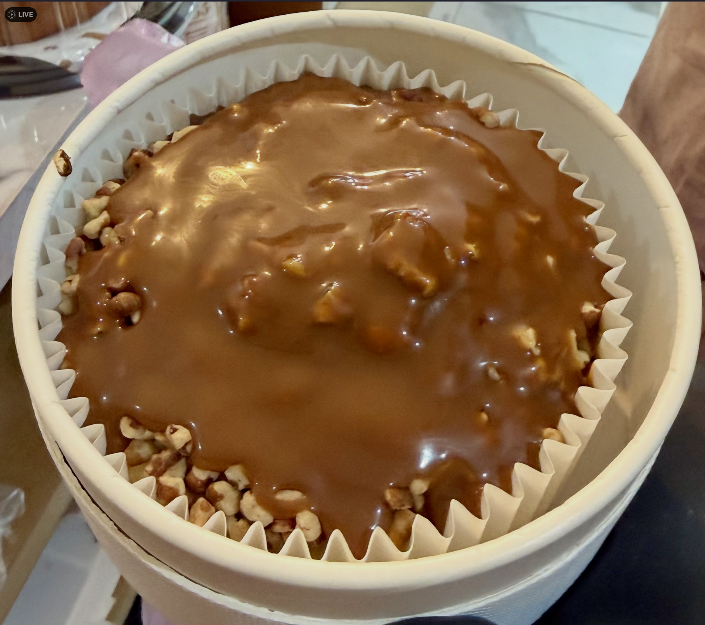 Cheesecake Vasco de nuez caramelizada