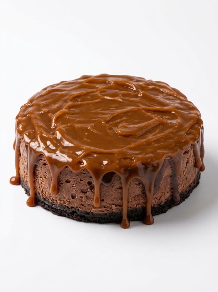Cheesecake de chocolate con cajeta